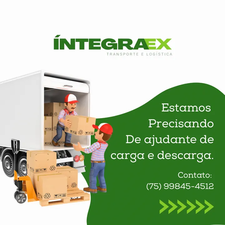 Post de vaga da Íntegraex Transporte e Logística