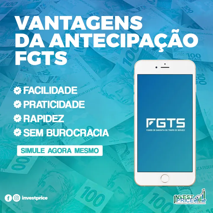 Post da Invest Price sobre FGTS